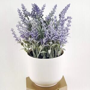 Threshold by‎ Target Faux Blooming Lavender Floral Decor 8" Potted Plant NEW